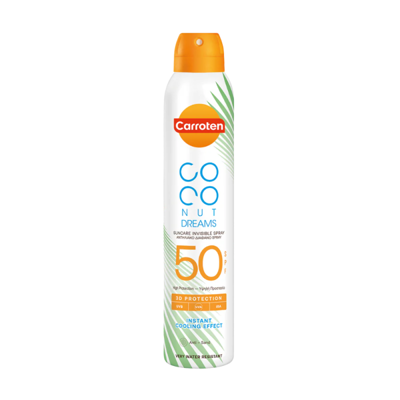 Carroten Dry Mist SPF 50 Kokosdrømme 200ml Solspray