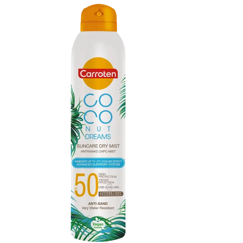 Carroten Dry Mist Solcreme SPF 50 - 200 ml