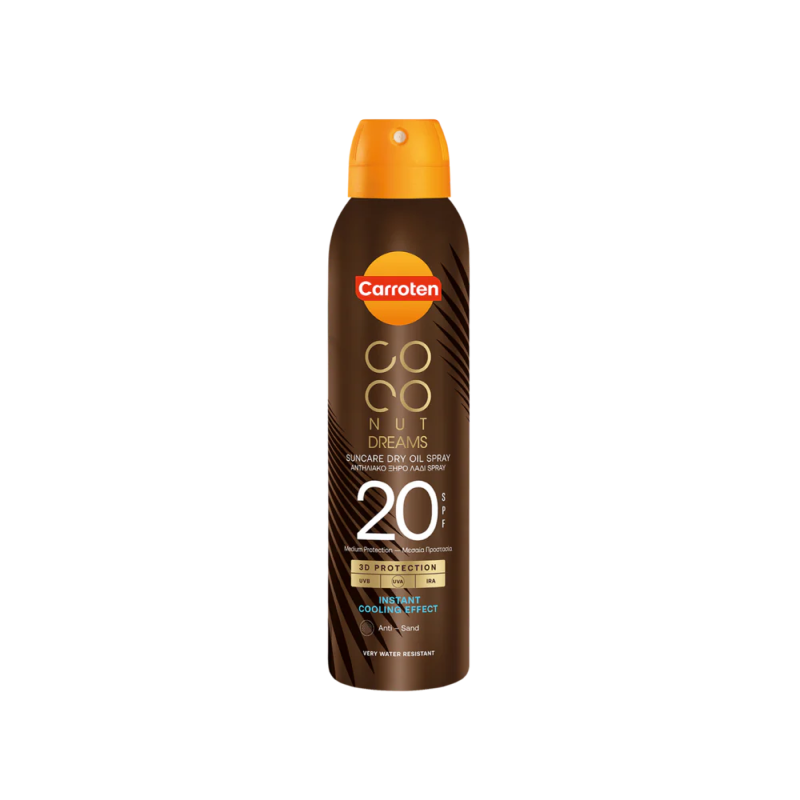 Carroten Dry Oil SPF 20 - Kokosdrømme 150ml Solbeskyttelse