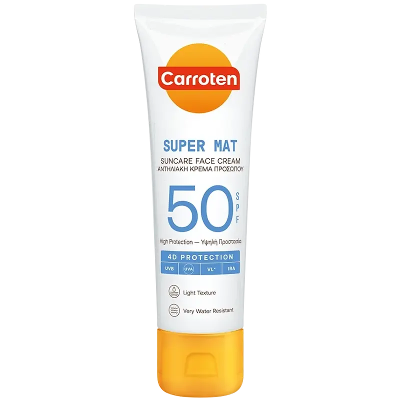 Carroten Ansigt Super Mat Creme SPF 50 - 50 ml