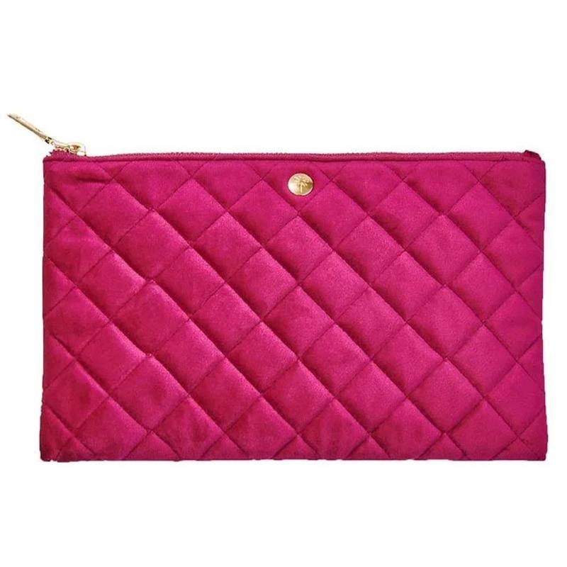 Fan Palm Clutch i Bærfarve – Elegant Accessory