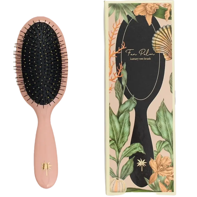 Fan Palm Wet Brush Medium - Strandrose til Våd Hår