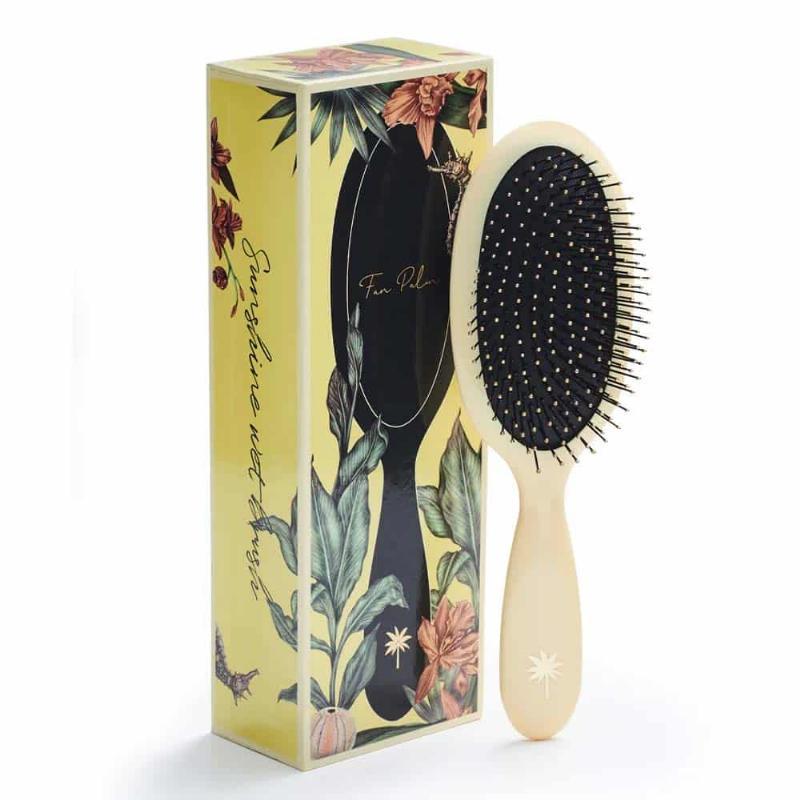 Fan Palm Wet Brush Sunshine Medium - Skånsom til vådt hår
