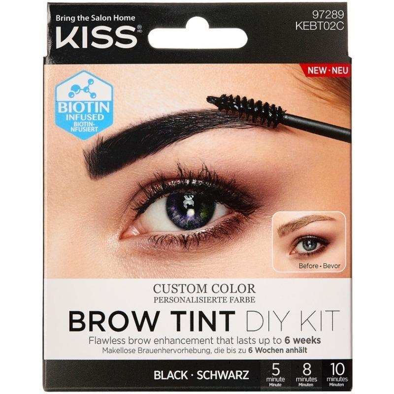 Kiss Brow Tint DIY Kit - Sort til perfekte bryn