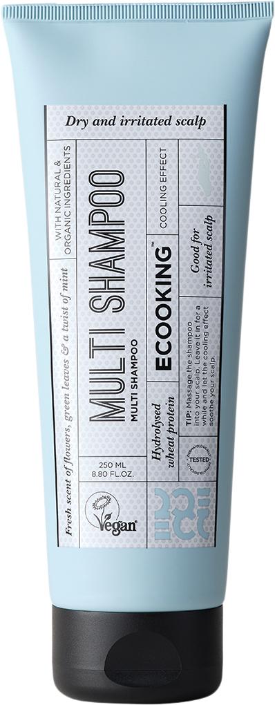Kølig Multi Shampoo fra ECOOKING til tør hovedbund