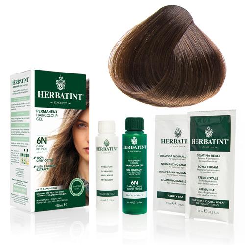 Naturlig Hårfarve fra Herbatint - Mørk Blond 6N
