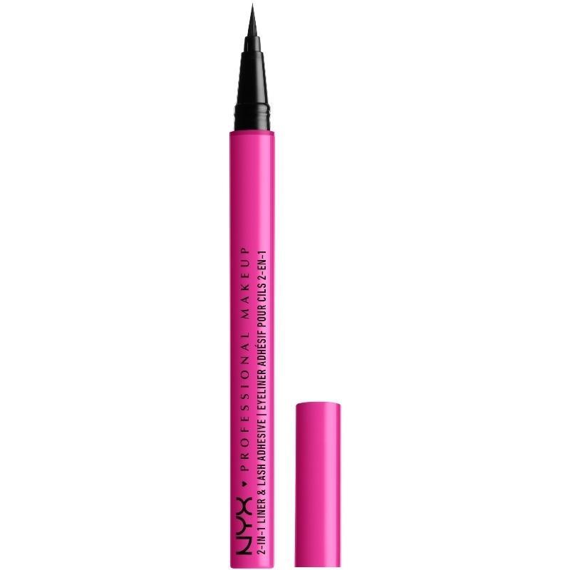 NYX Prof Makeup Jumbo 2-i-1 Eyeliner & Lim - Baddest Black