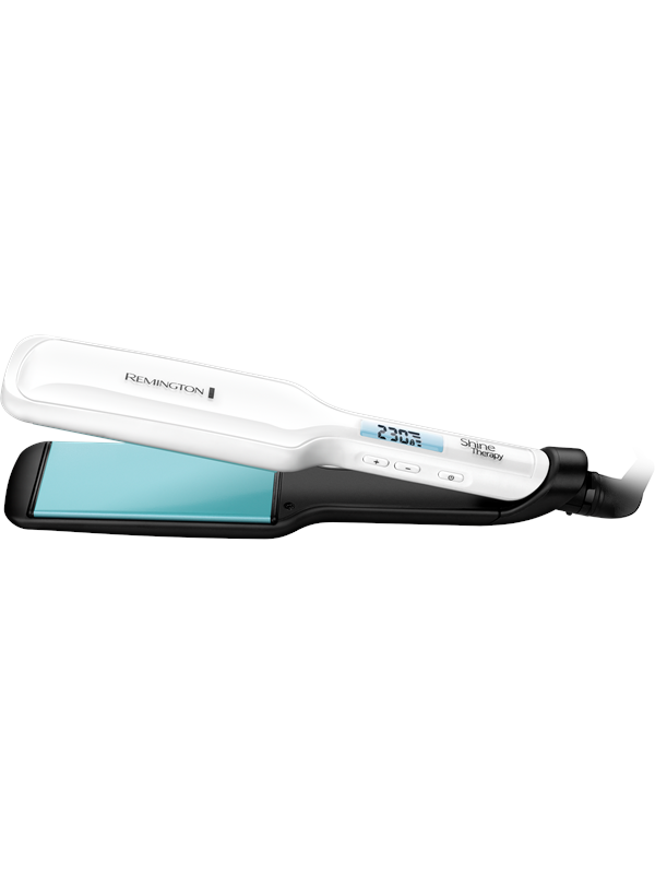 Remington Glattejern Shine Therapy med brede plader