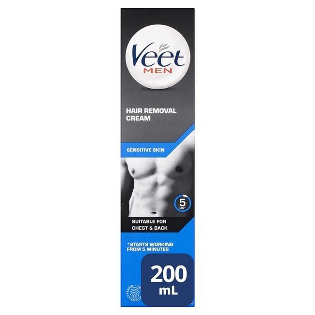 Veet Mænd Hårfjerningscreme til Sensitiv Hud 200 ml