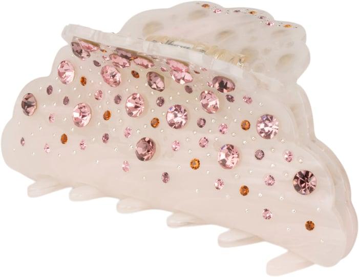 Kirsten Vintage Big Hårklemme i Lyserød Perle