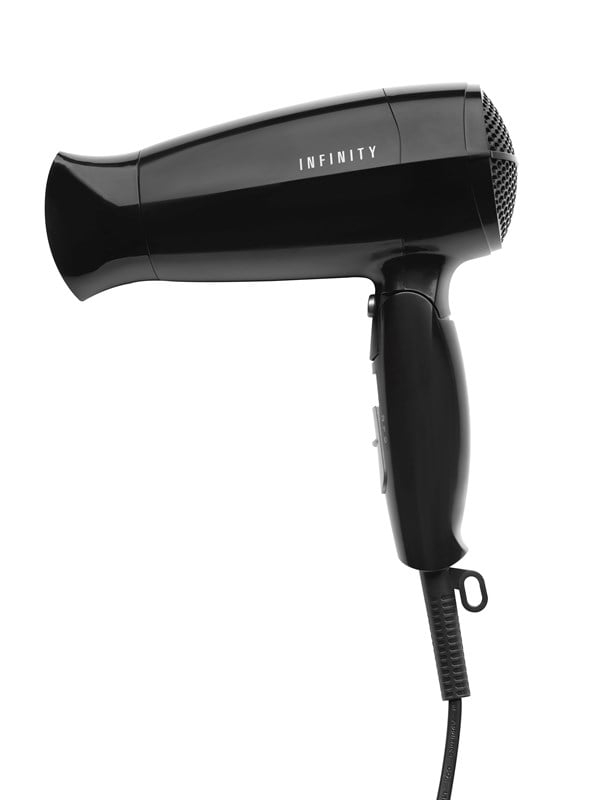 Melissa Hårtørrer Hair Dryer Infinity Black Grey 1600