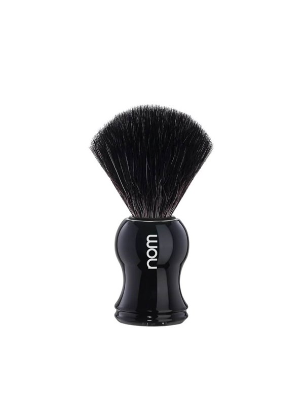 Nom Gustav Shaving Brush Black Fibre Black