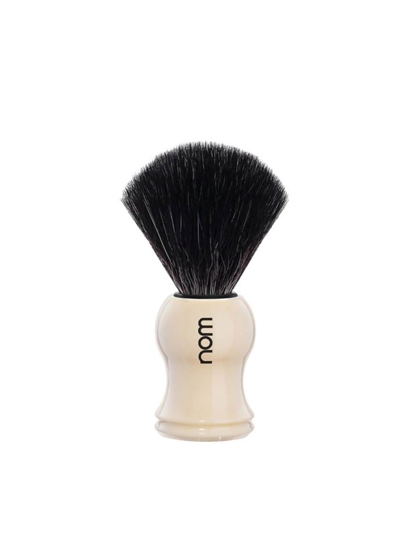 Nom Gustav Shaving Brush Black Fibre Cream