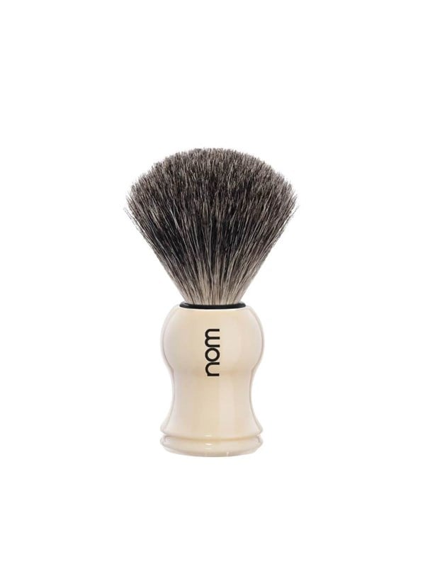Nom Gustav Shaving Brush Pure Badger Cream