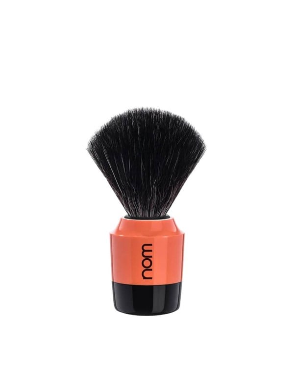 Nom Marten Shaving Brush Black Fibre Coral