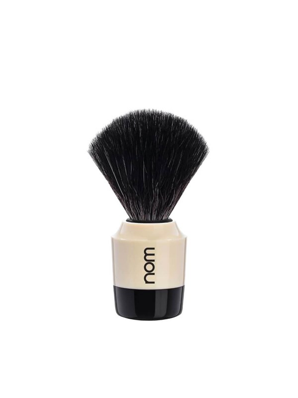 Nom Marten Shaving Brush Black Fibre Cream