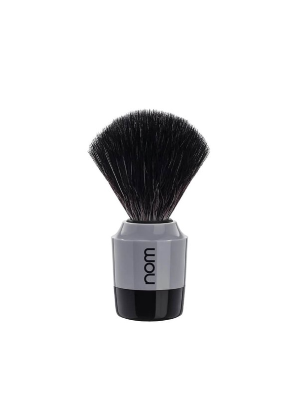 Nom Marten Shaving Brush Black Fibre Grey