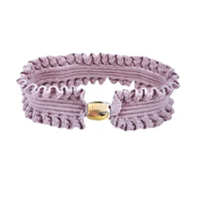 Elegant Lavendel Hårelastik med Guld Charm – Must-Have!