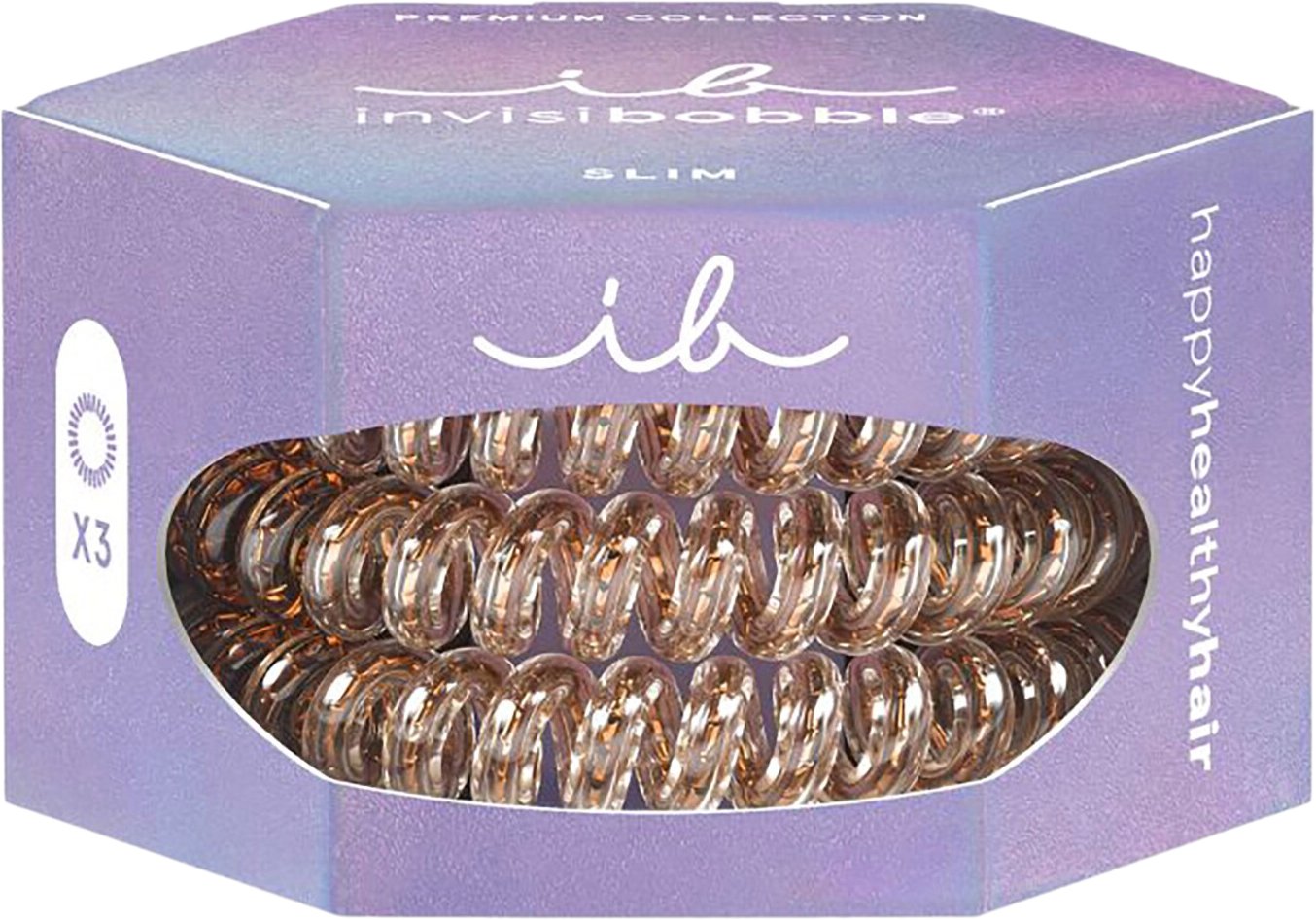 Slim Premium Bronze Hårelastikker fra Invisibobble