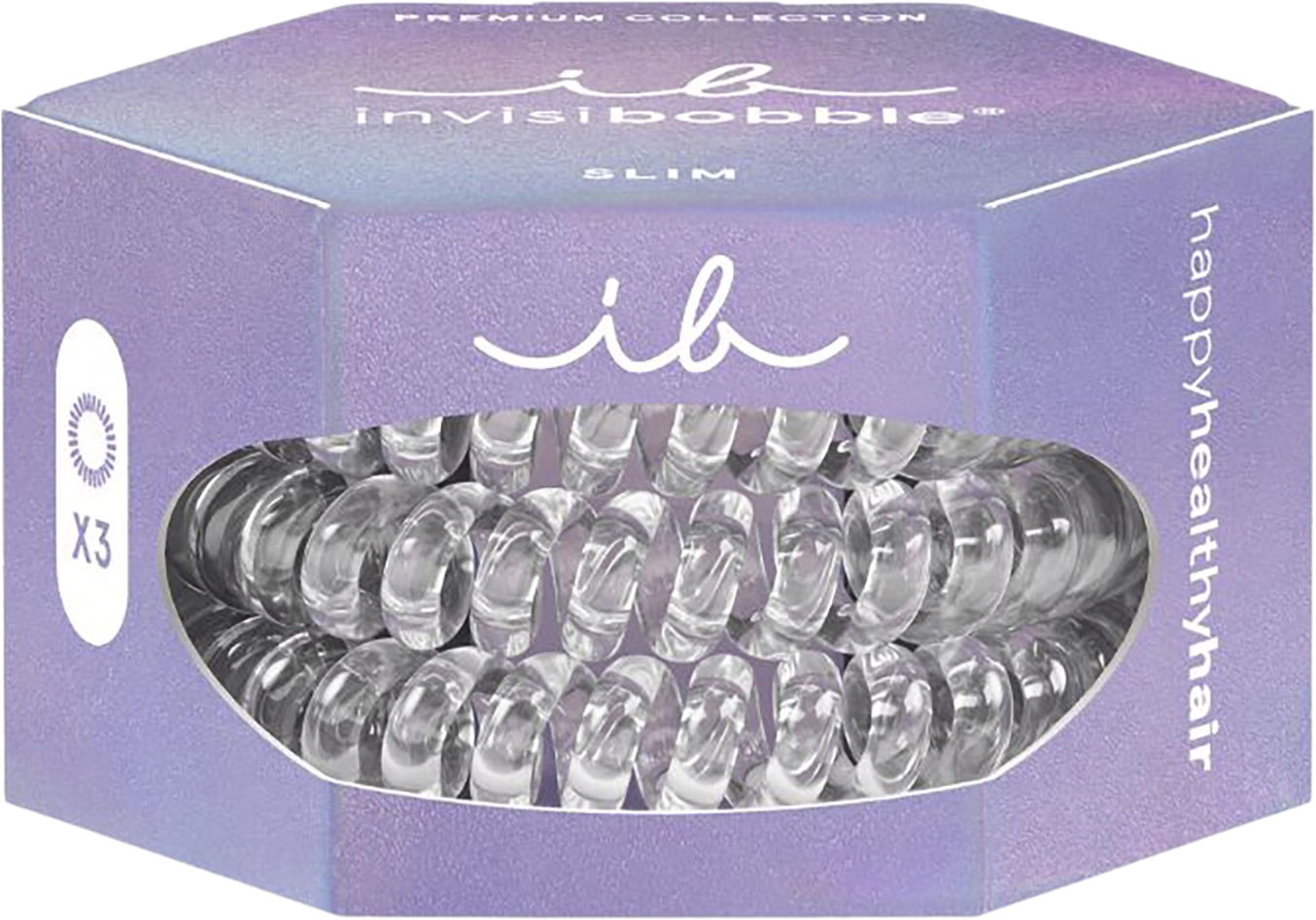 Slim Premium Crystal Clear Hair Scrunchies