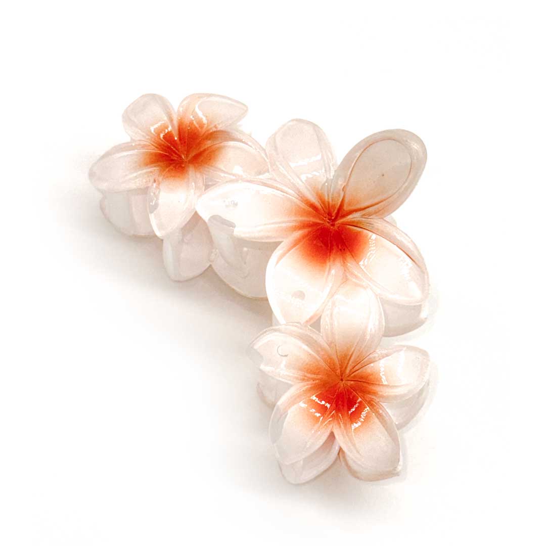 Blomster Hårklemme Peachy Stor