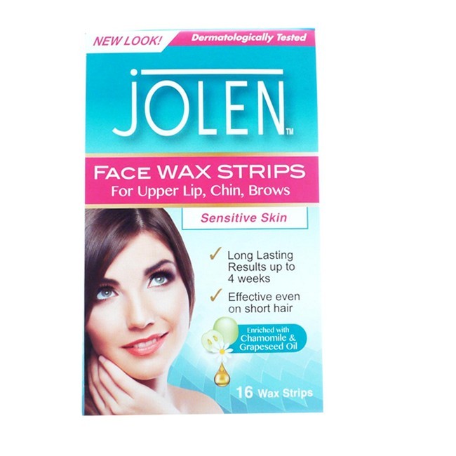 Jolen Facial Wax Strips 16 Stk