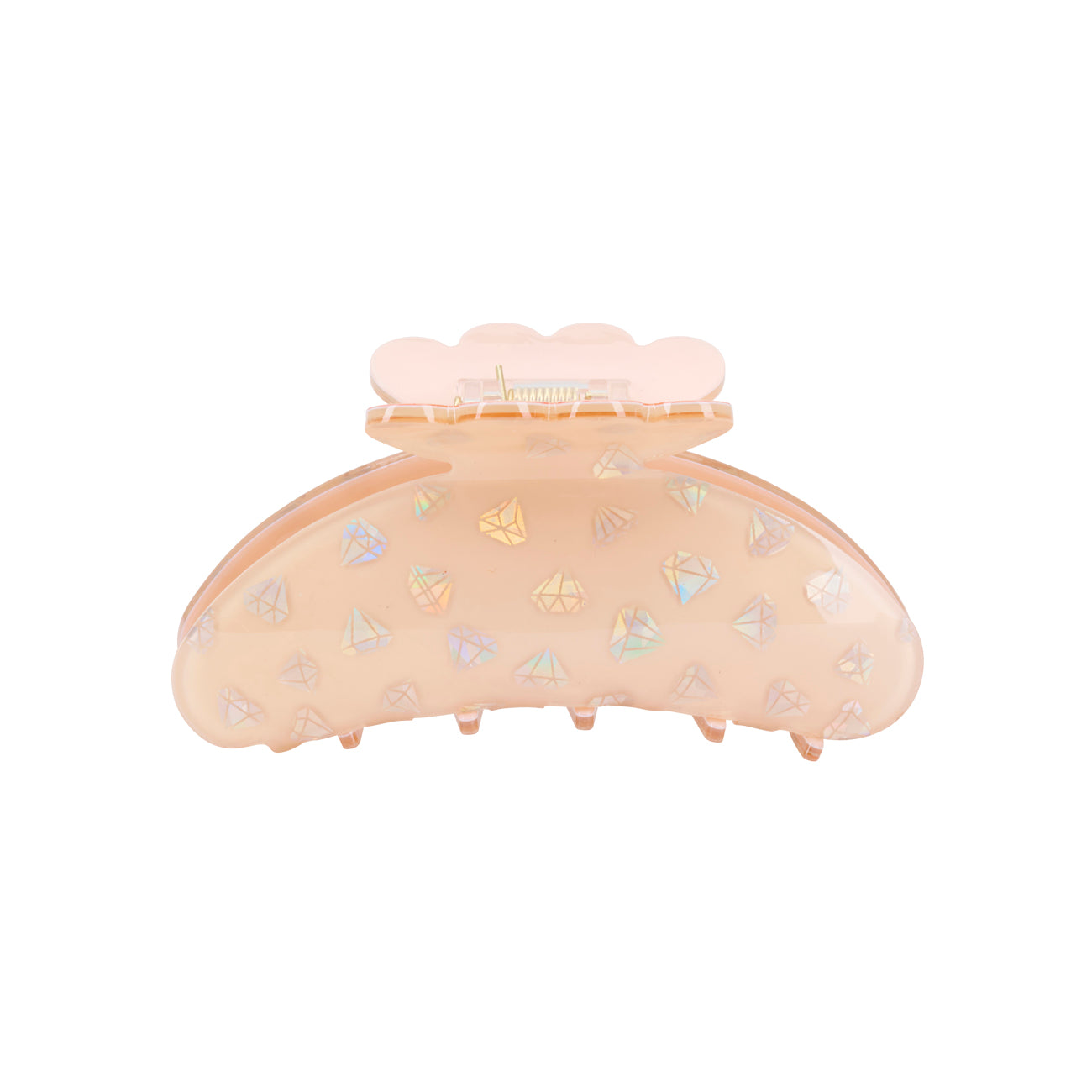 Asta Hårklemme i Beige med Diamantmotiv - Tilbud!