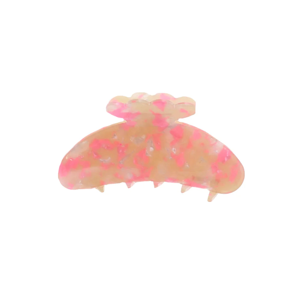 Asta Hårklemme i Pink Marmor - Frisørtilbehør