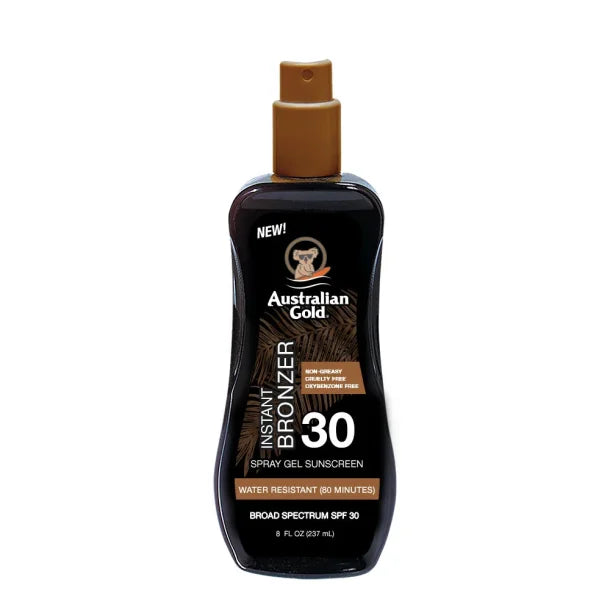 Australian Gold Solcreme Lotion Spray SPF 30 med Bronzer
