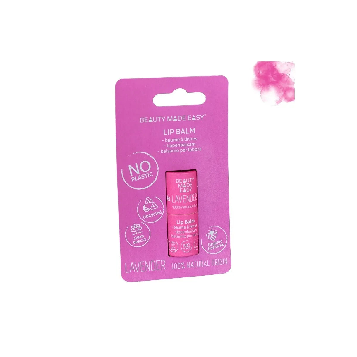 Beauty Made Easy Læbepomade Lavendel - Miljøvenlig