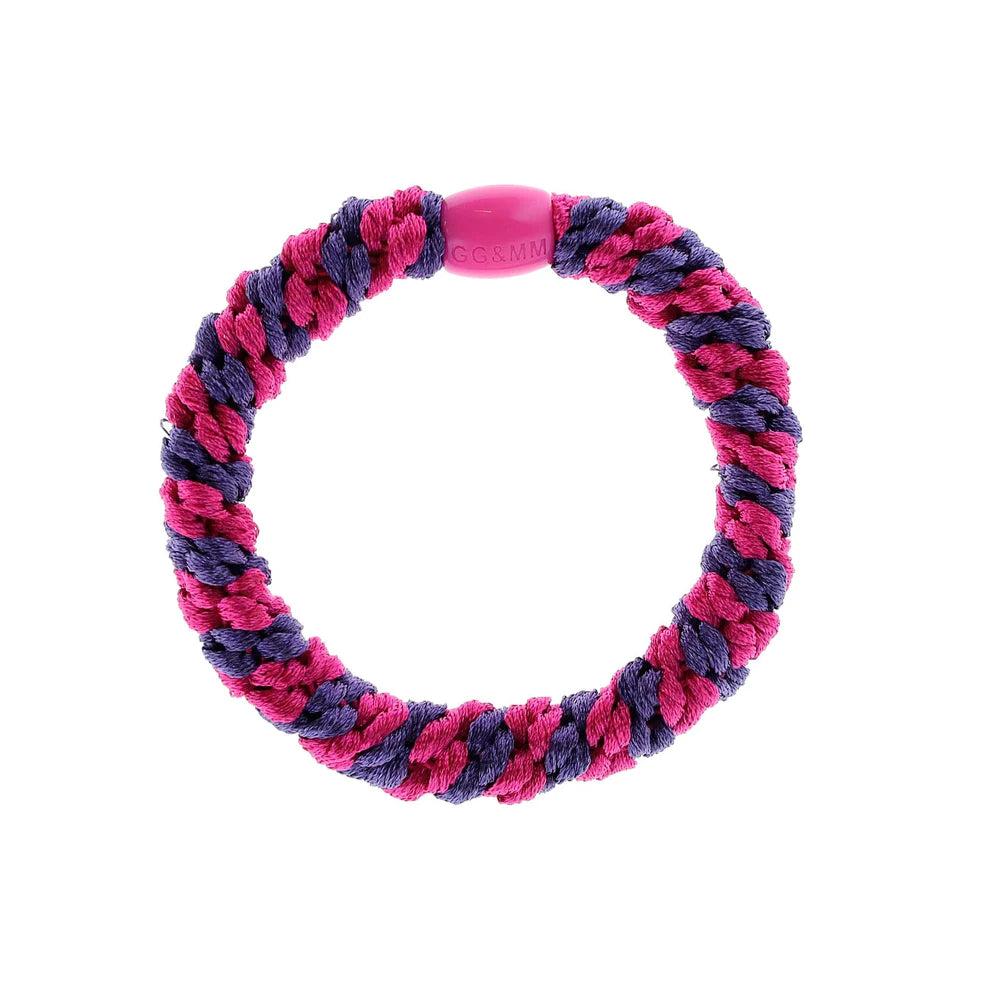 By Stær Hårelastik i Pink og Lilla