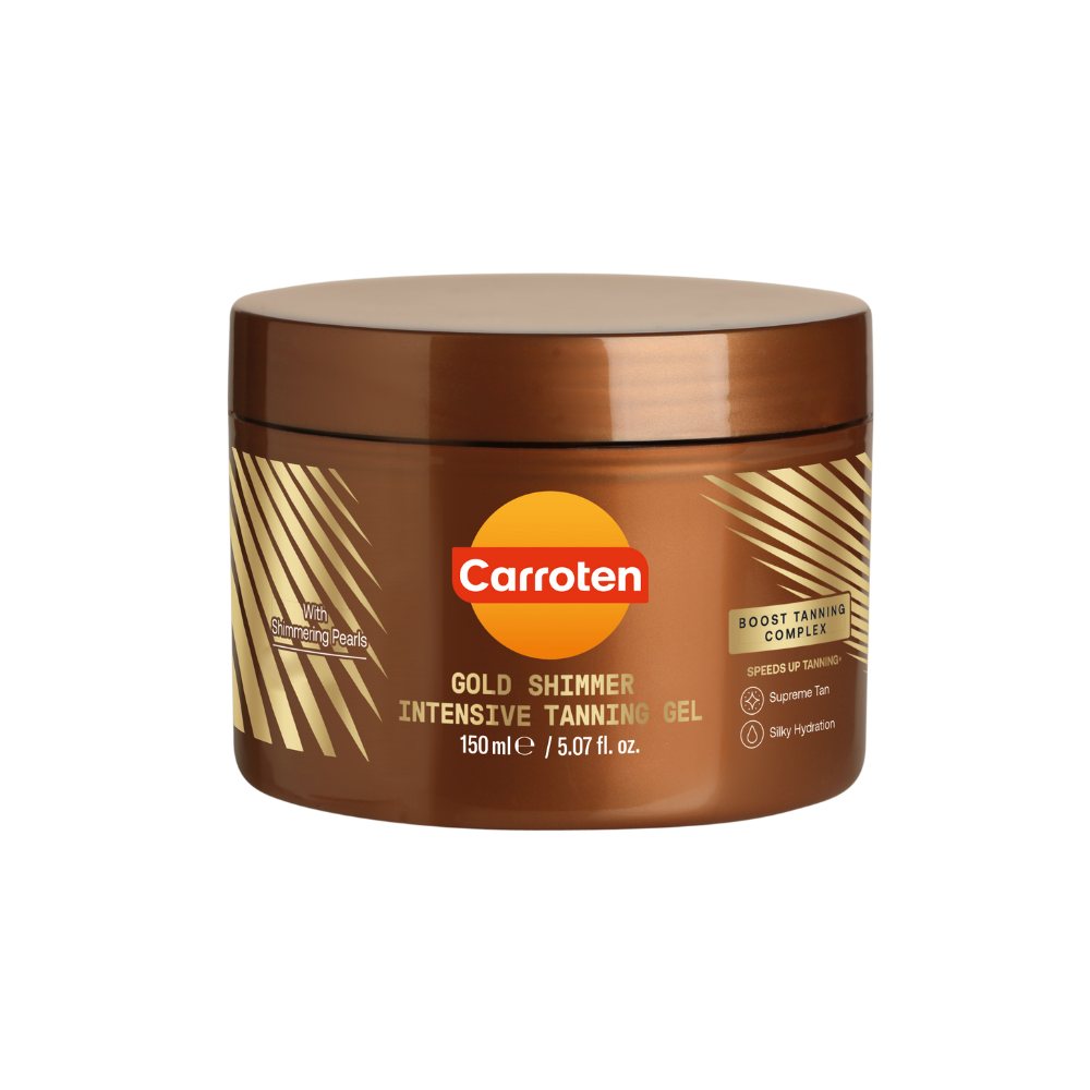Carroten Gold Shimmer Tanning Gel 150 Ml Hos Frisøren   Baronen