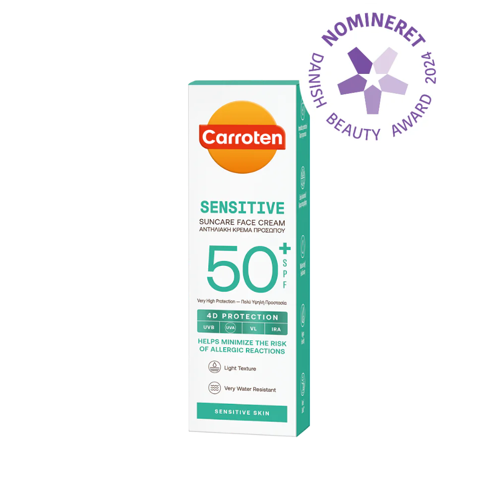 Carroten Sensitive Ansigtssolcreme SPF 50 - Solbeskyttelse