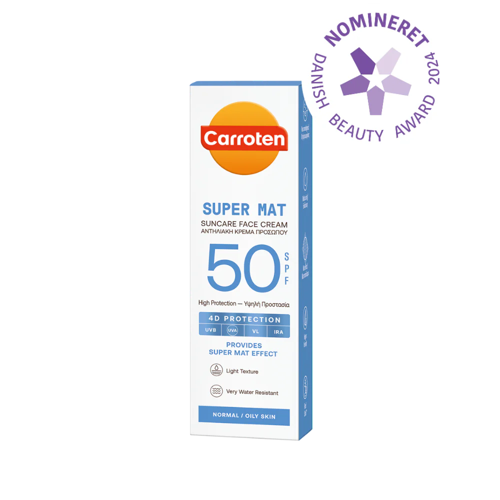 Carroten Super Mat Ansigtssolcreme SPF 50 - Solbeskyttelse