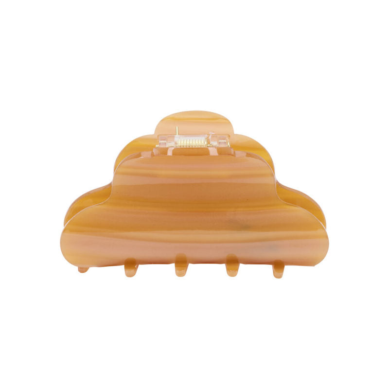Clara Hårklemme - Stribet Orange Tilbud hos Frisøren