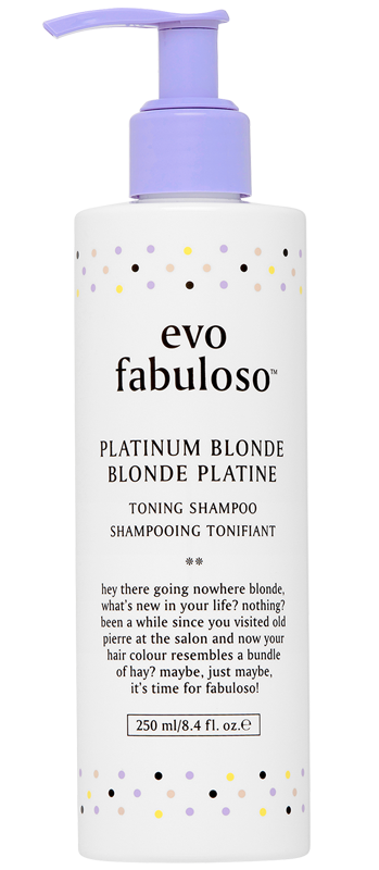 Evo Fabuloso Platinum Shampoo 250ml - Neutraliser Gule Toner