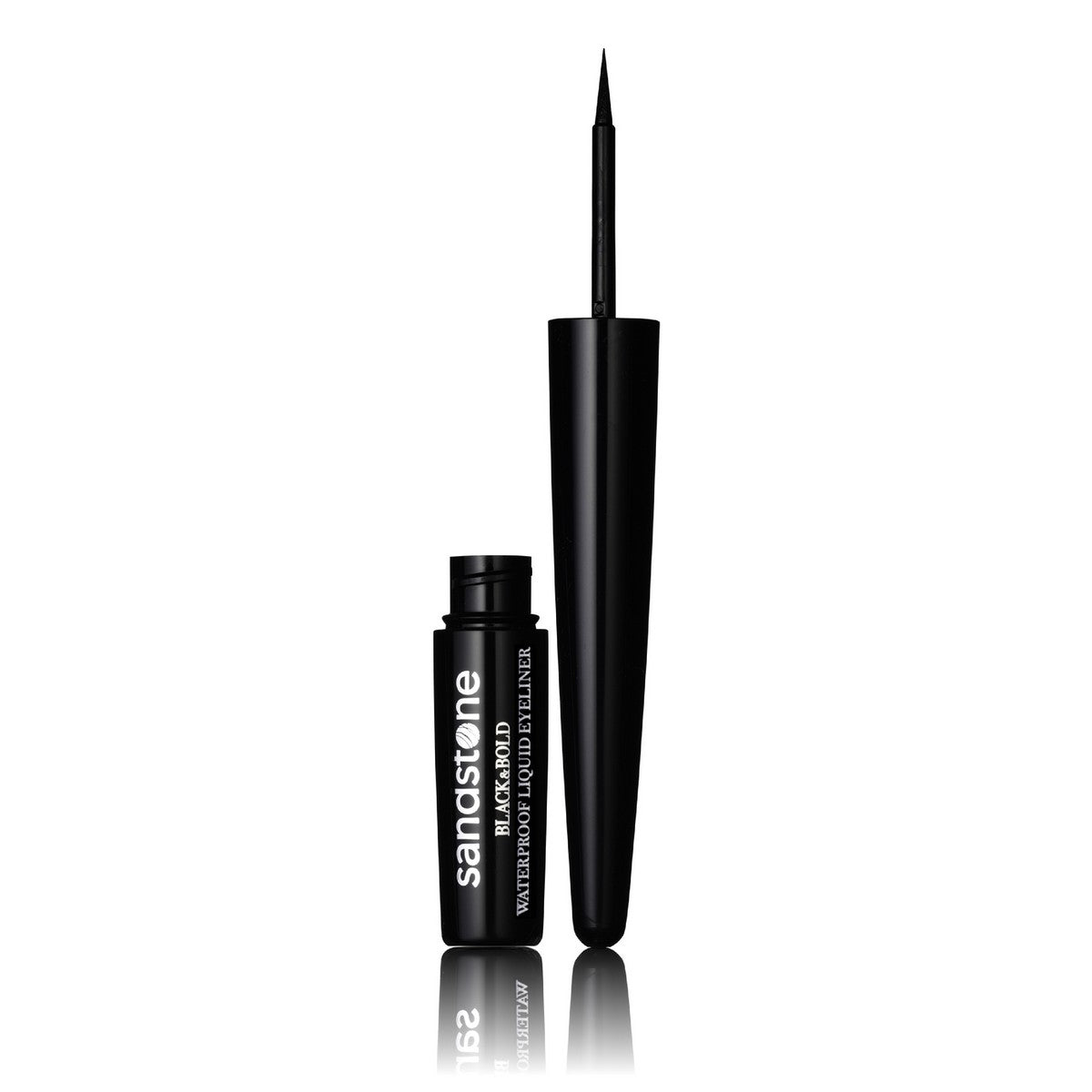 Sandstone Black Bold Flydende Eyeliner - Vandfast Makeup