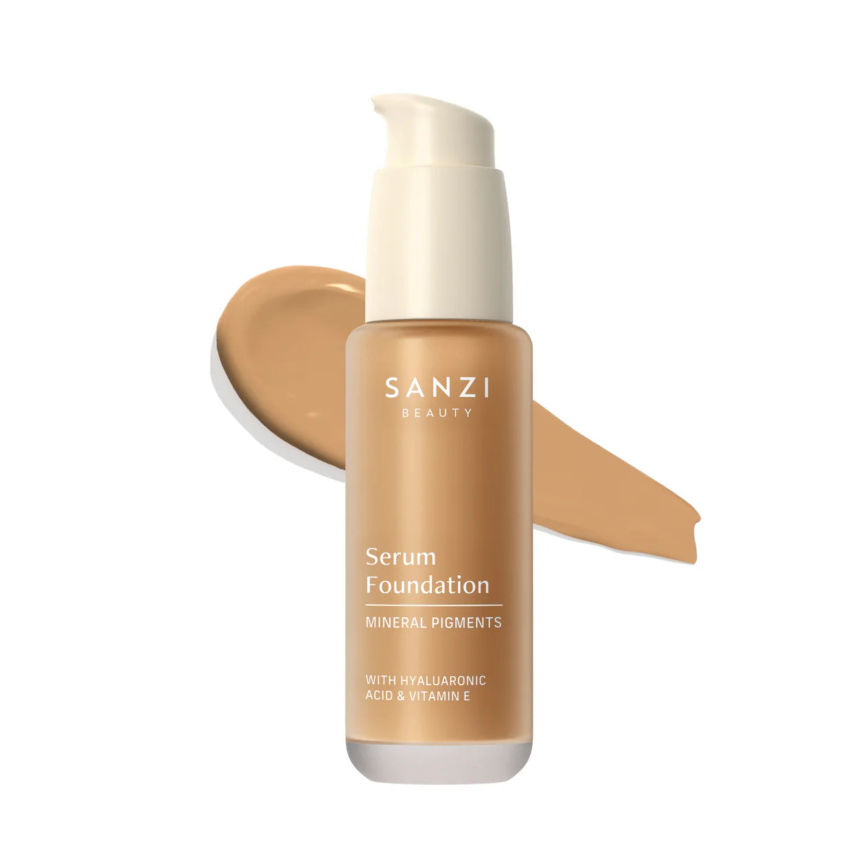 Sanzi Beauty Serum Foundation 08 Deep Warm Golden Hos Frisøren   Baronen