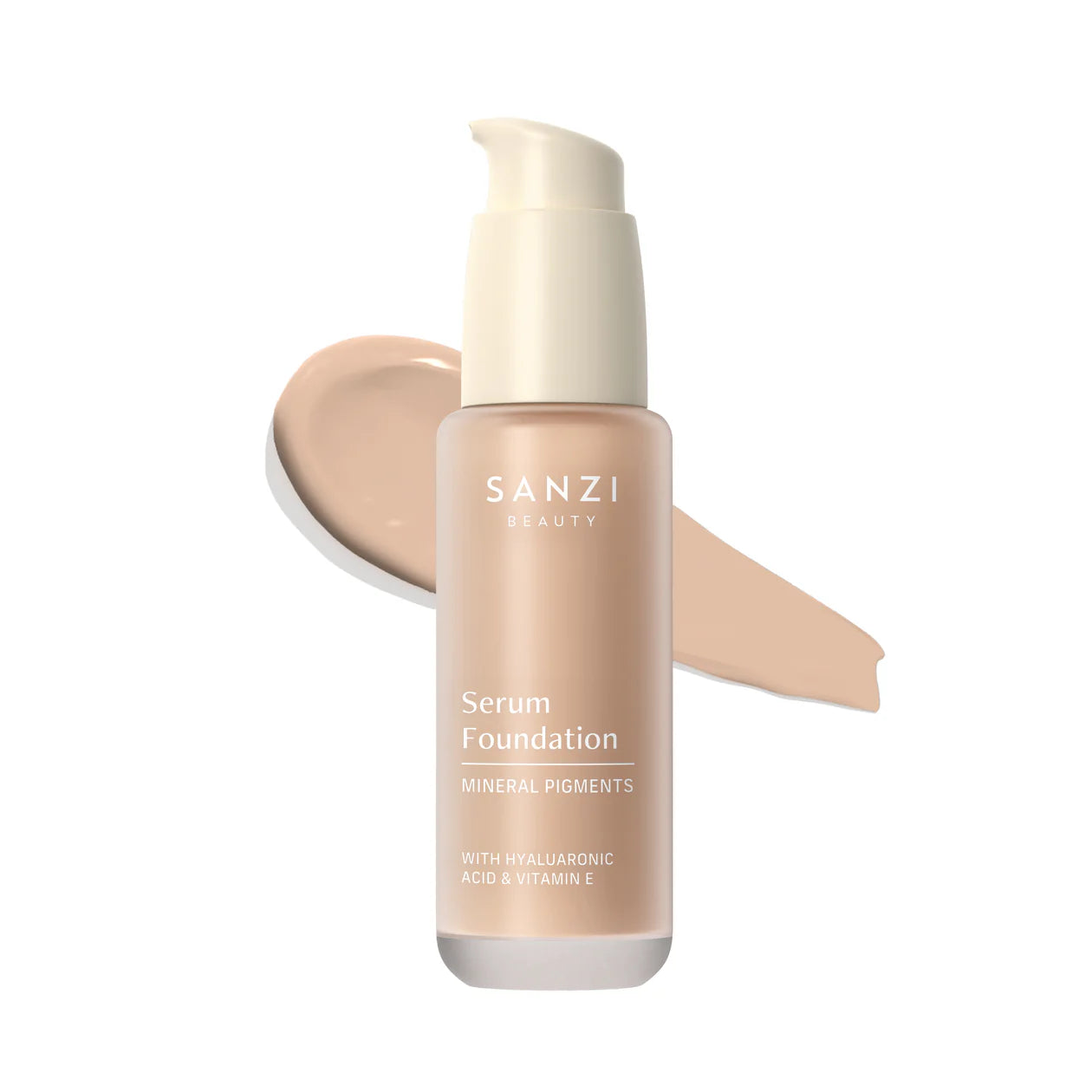 Sanzi Beauty Serum Foundation 04 Medium Cool Rosy Hos Frisøren   Baronen