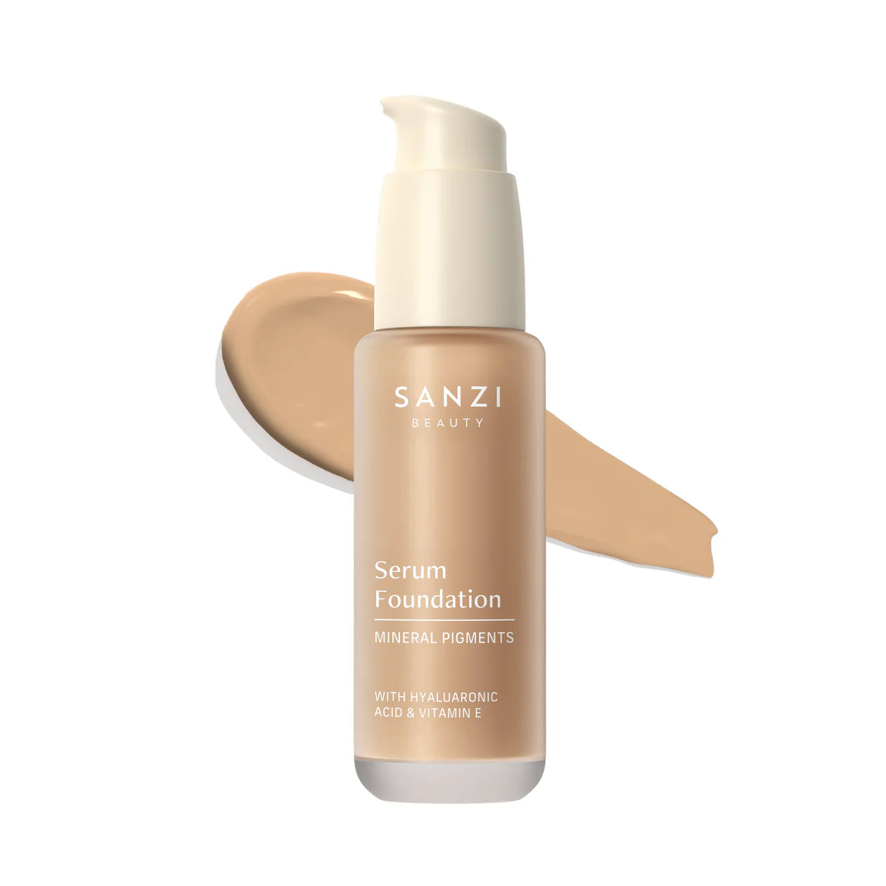 Sanzi Beauty Serum Foundation 07 Medium Warm Golden Hos Frisøren   Baronen