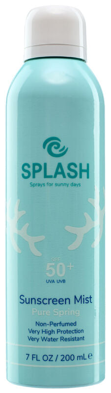 Splash Pure Spring Solcreme Mist SPF 50 - Uden Duft 200 ml